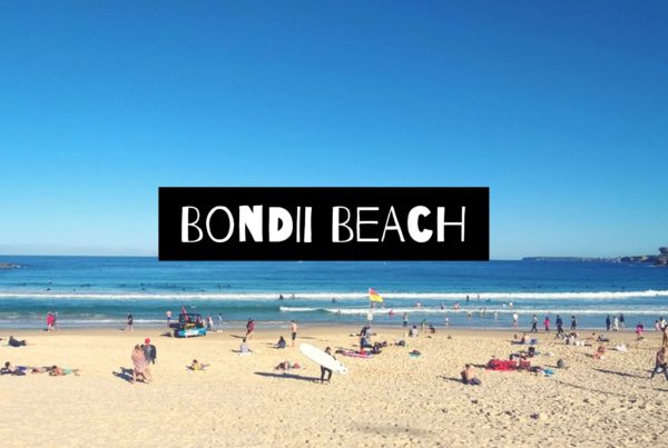 visiting bondi beach in sydney